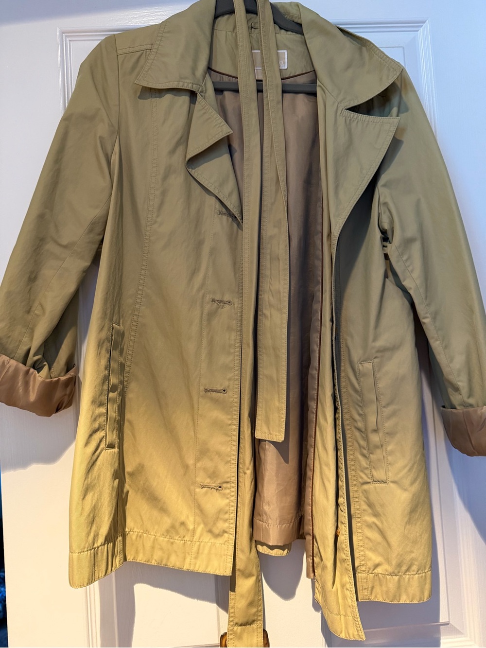 Michael Kors Beige Trench-Style Jacket